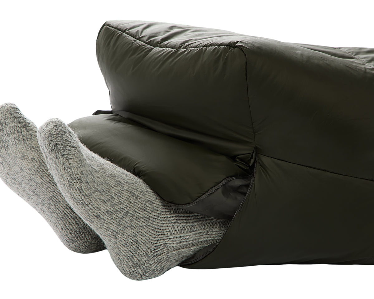 Knuth ±0° Wide Mummy Sleeping Bag - Forest Night Green