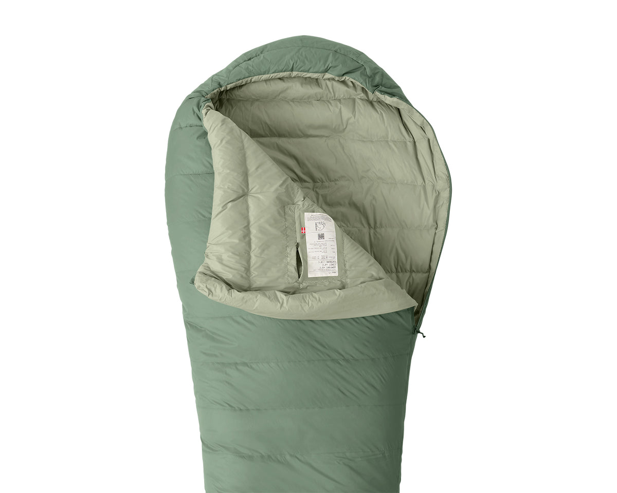 Ides +5° Mummy Sleeping Bag - Hedge Green