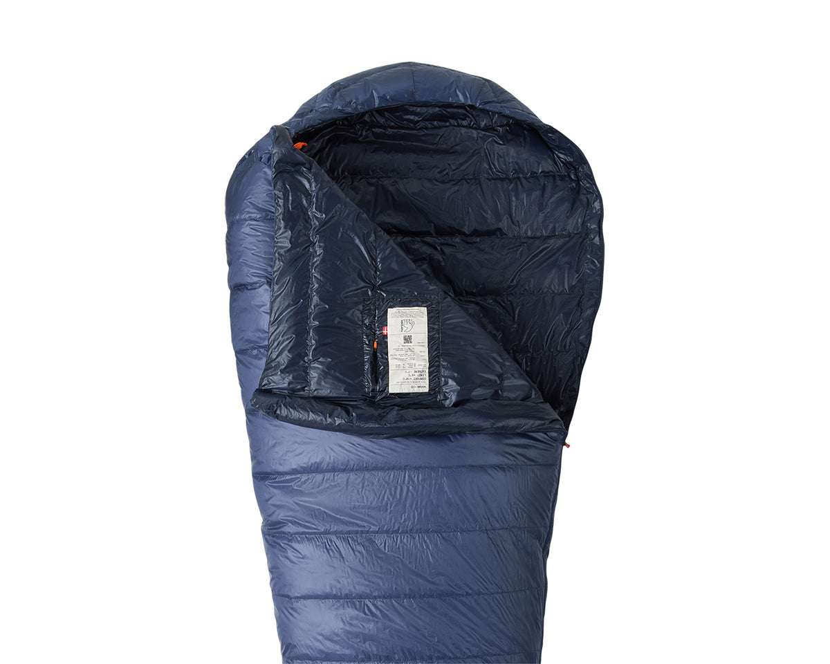 Walløe +10° Mummy Sleeping Bag - Mood Indigo Blue