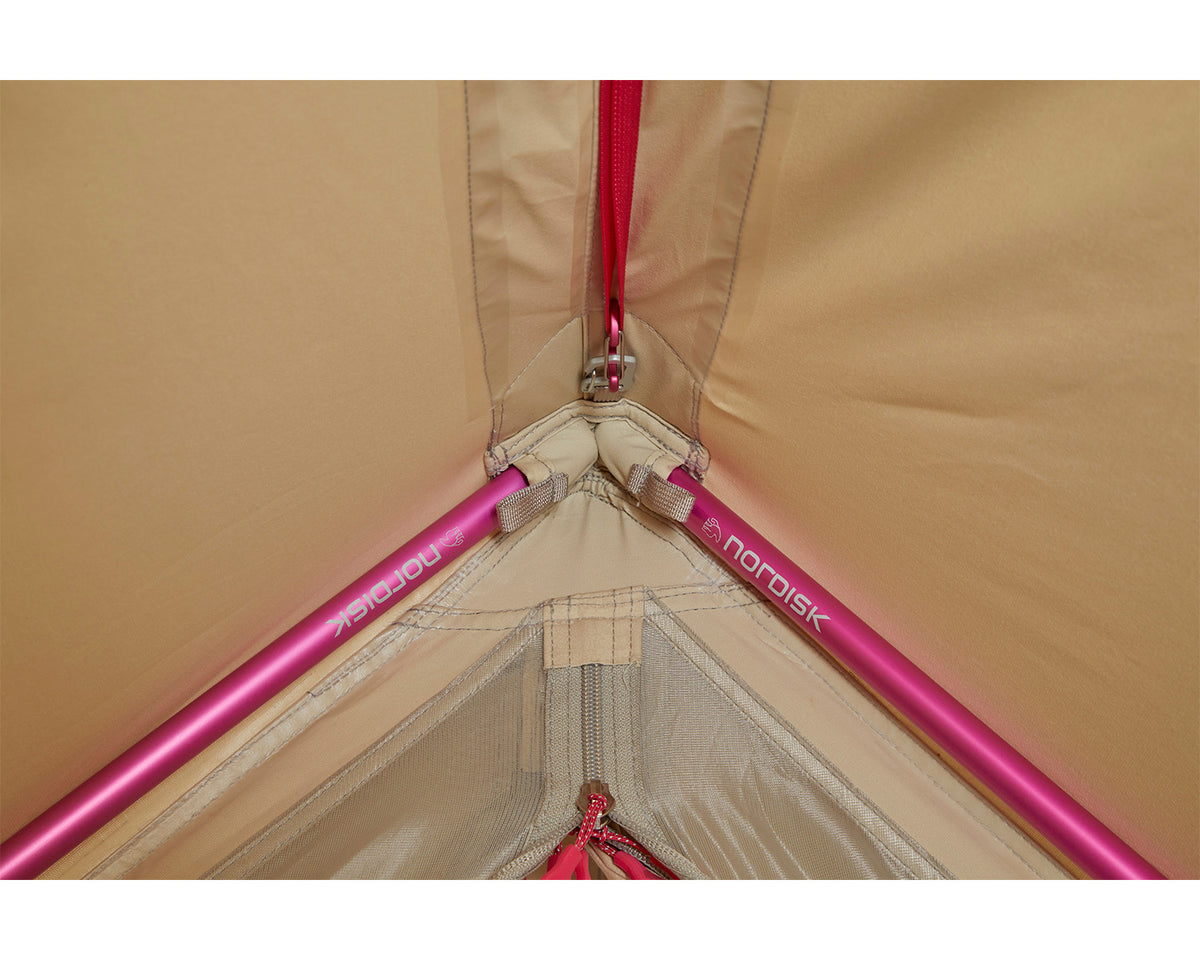 Ydun Tech Mini Glamping Tent Incl. Colour Pack - 2 person | Azalea Cherry Pink