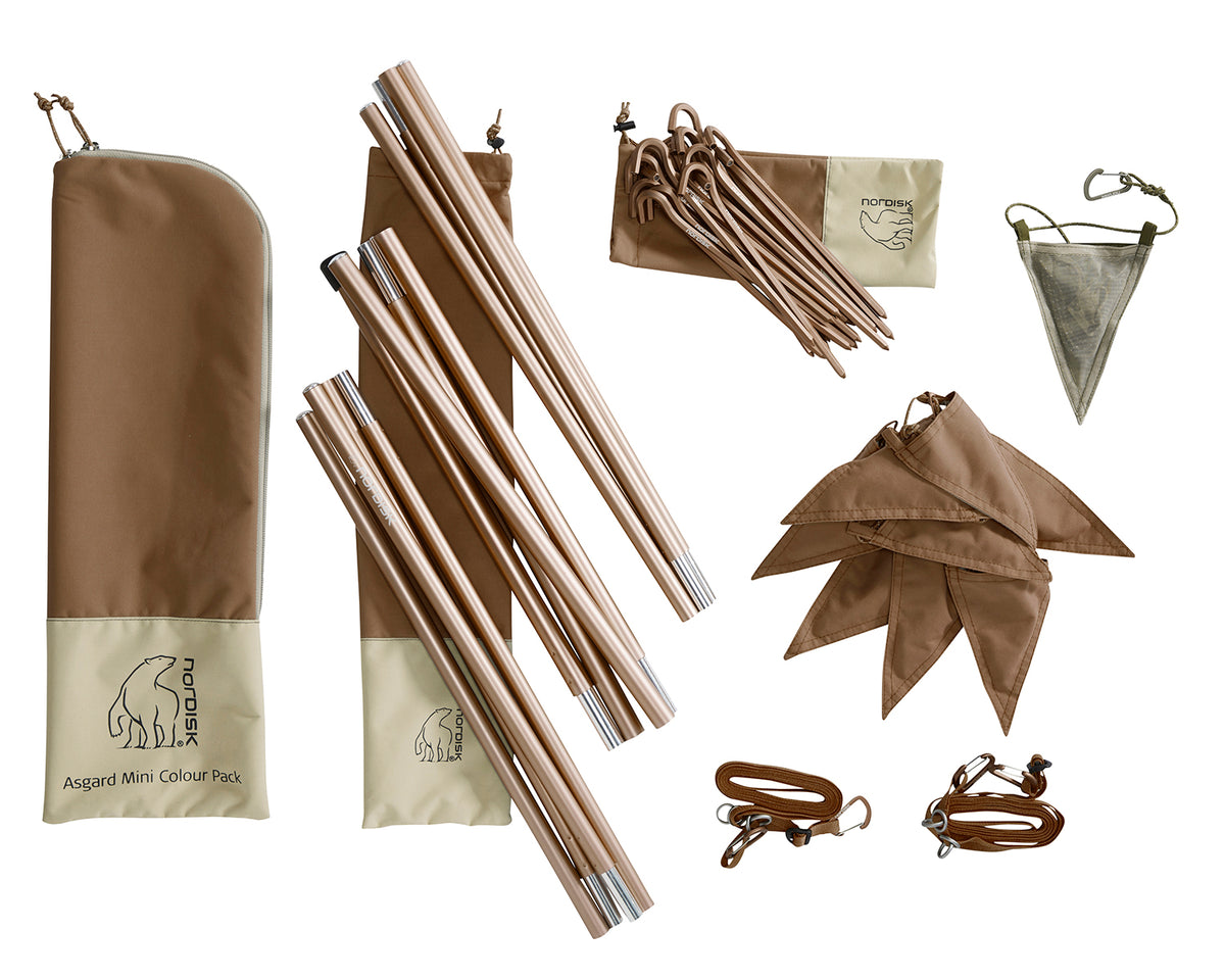 Asgard Tech Mini Tent Incl. Colour Pack - 2 person | Dachshund Chocolate