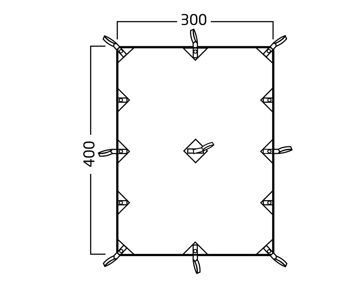 Kari 12 Tarp - 12 m² | Sandshell