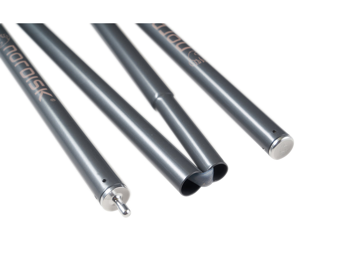 Midgard 9.2/20 - Small Entrance Pole Set (4 pcs) - Steel/Gunmetal Grey