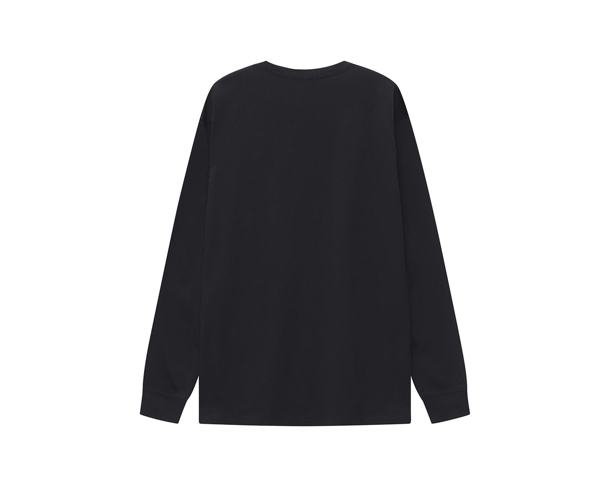 Small Polar Bear Long Sleeve T-Shirt Men's - Black