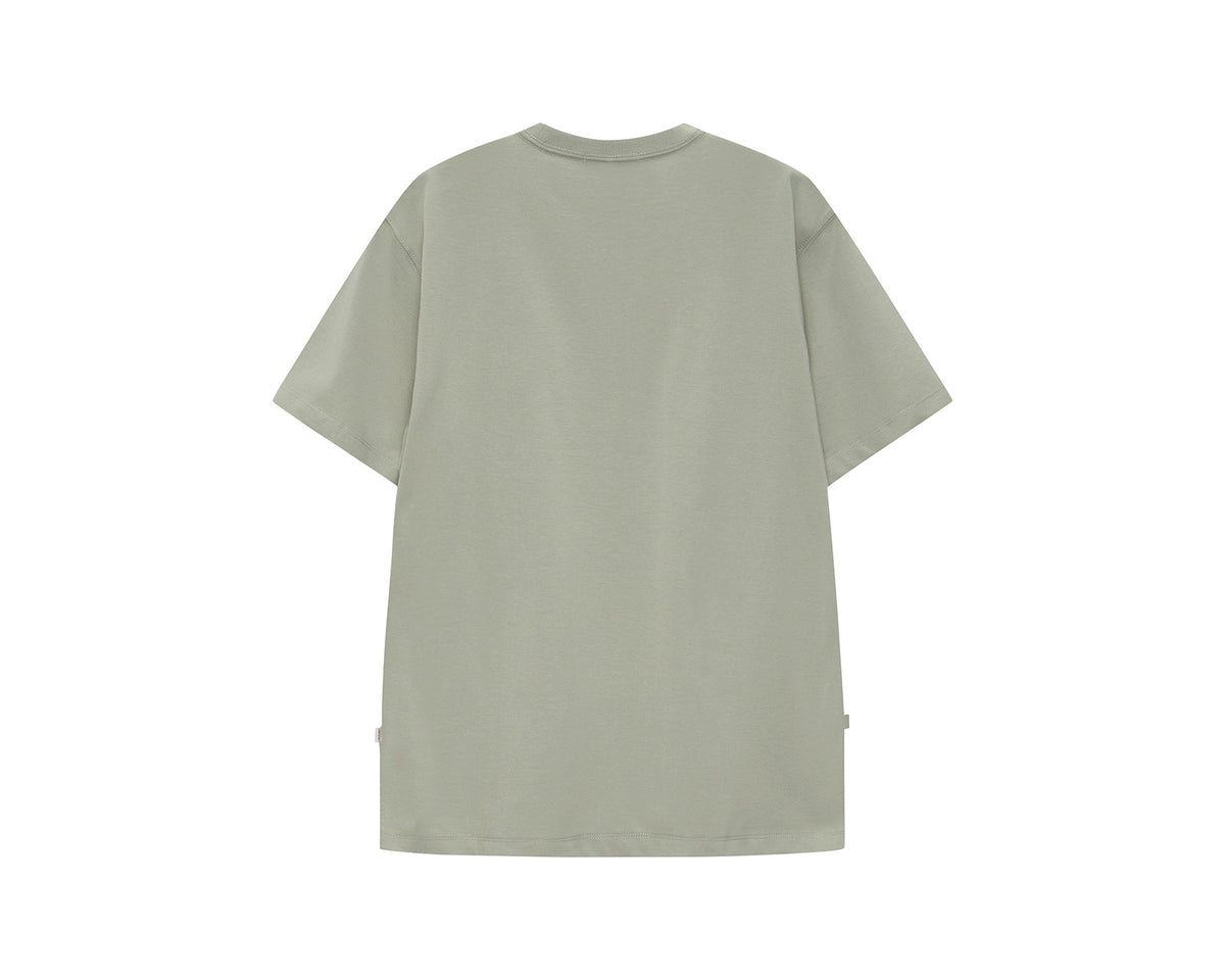 Small Polar Bear Short Sleeve T-Shirt Unisex - Khaki