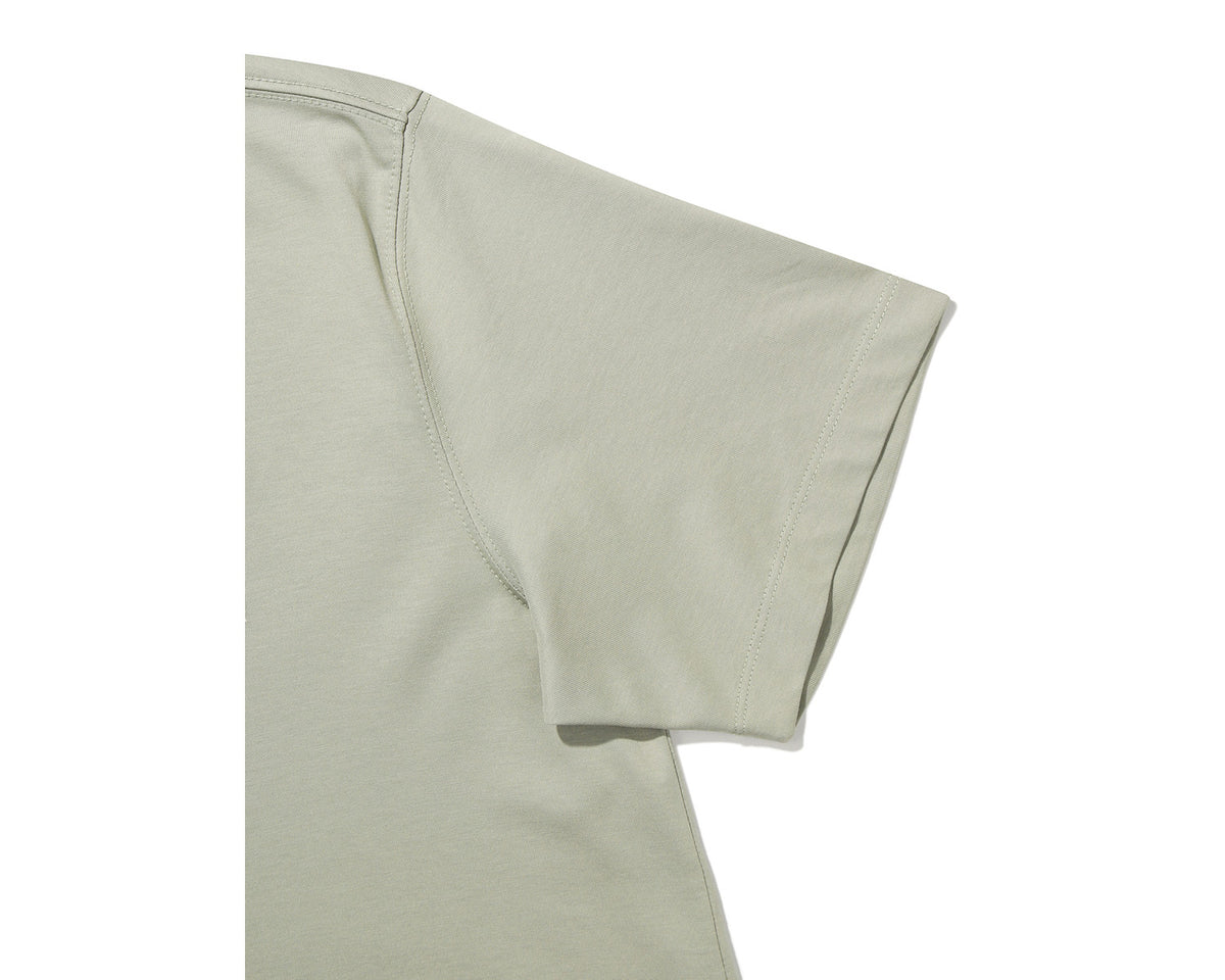 Small Polar Bear Short Sleeve T-Shirt Unisex - Khaki