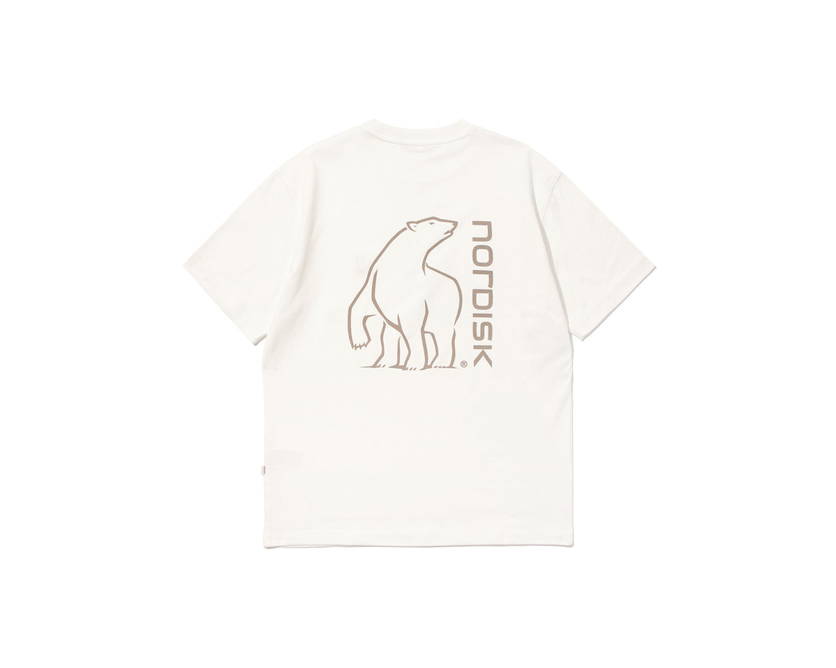 Big Polar Bear Back HW Short Sleeve T-Shirt Unisex - Off White