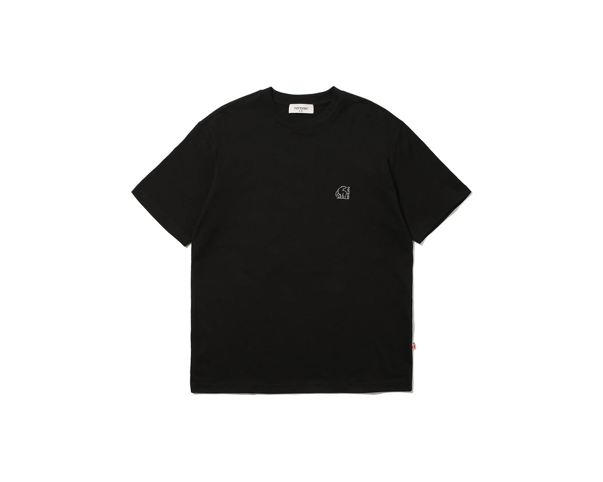 Big Polar Bear Back HW Short Sleeve T-Shirt Unisex - Black