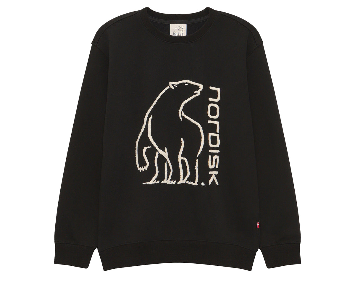 Basic Brushed Sweatshirt Unisex - Black