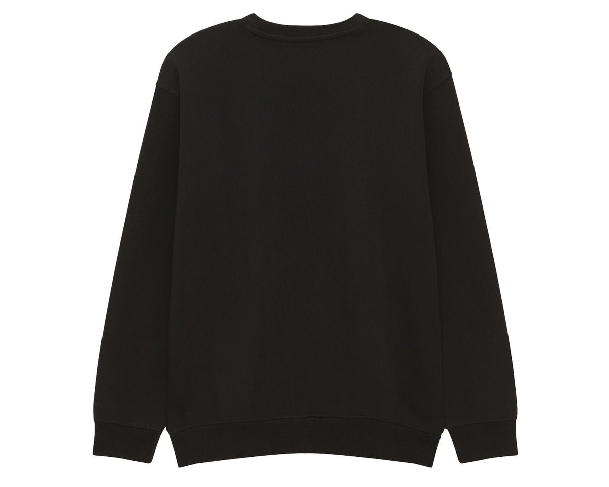 Basic Brushed Sweatshirt Unisex - Black