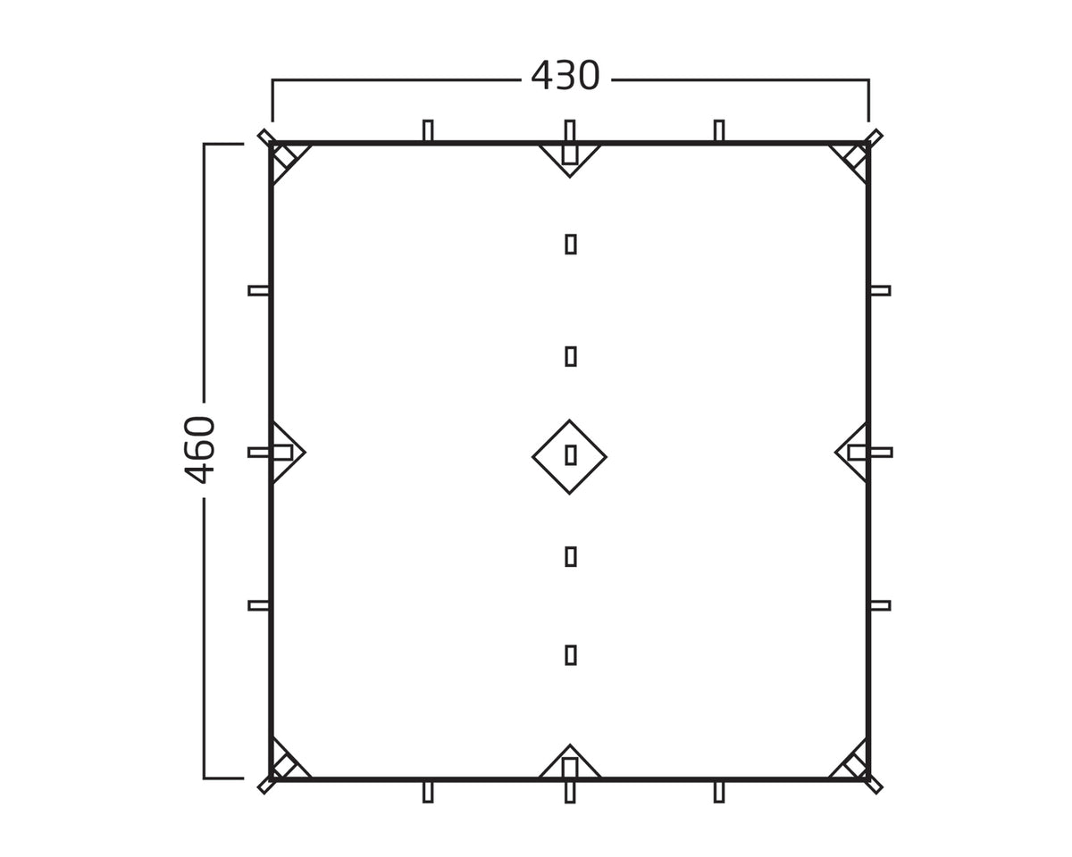 Voss 20 PU Tarp - 20 m² | Dark Olive