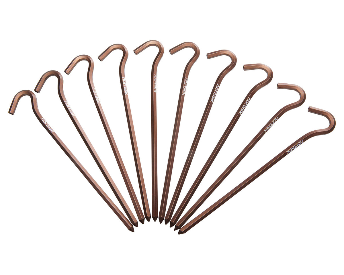 Aluminium Skewer Pegs (10 pcs) - Dachshund Chocolate