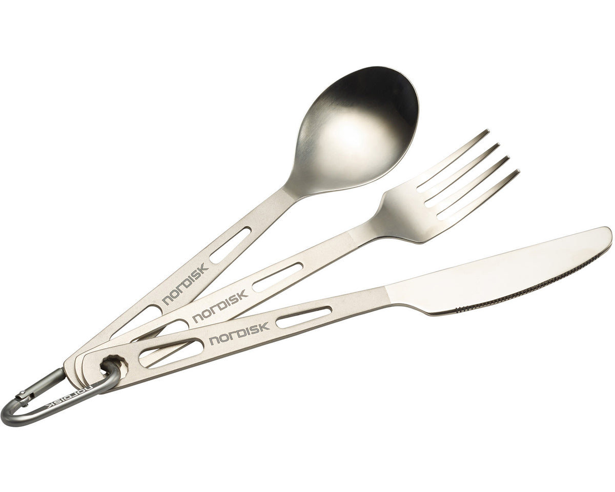Cutlery (3 pcs) - Titanium | Matt Silver