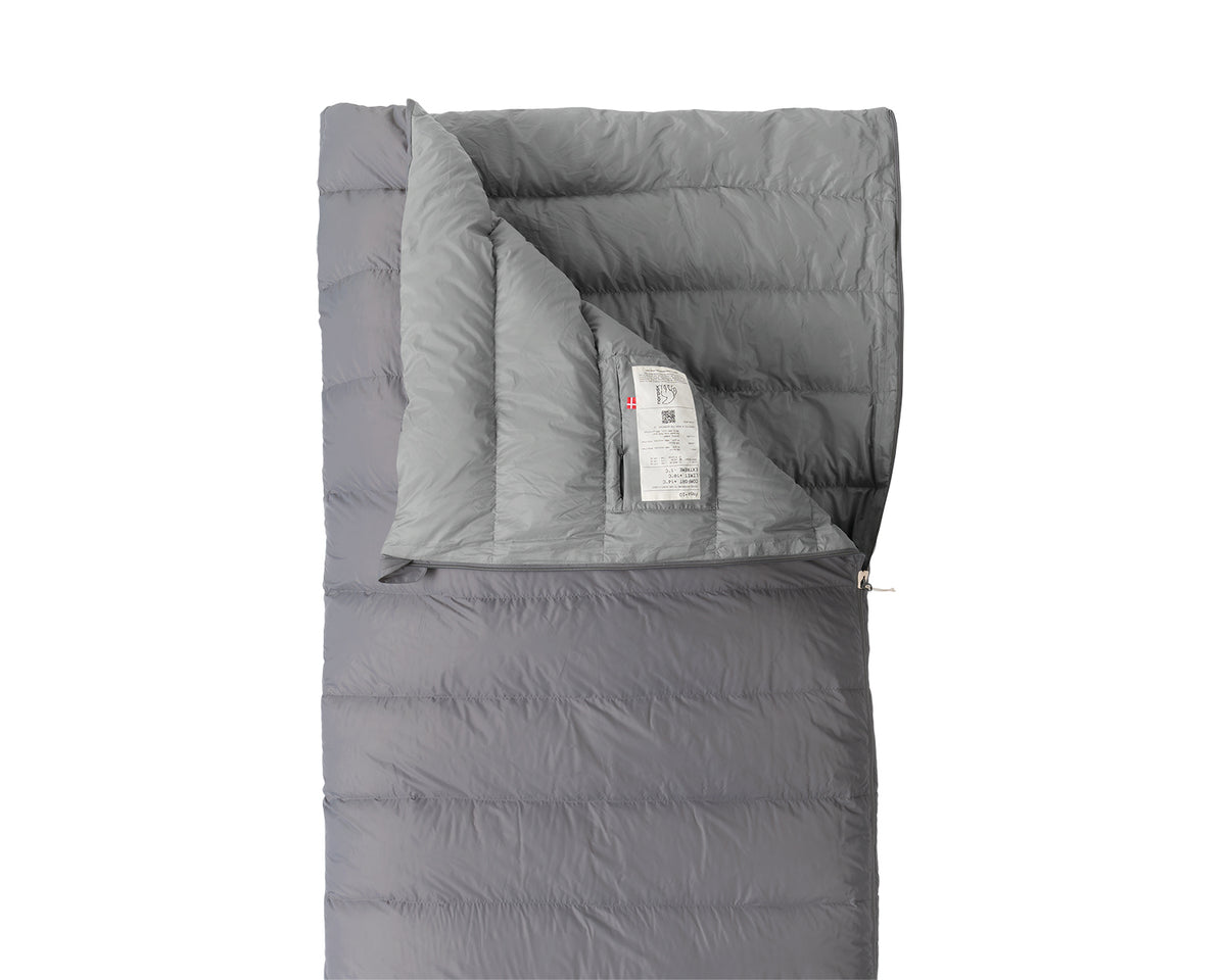 Freja +10° Blanket Sleeping Bag - Silver Filigree Grey