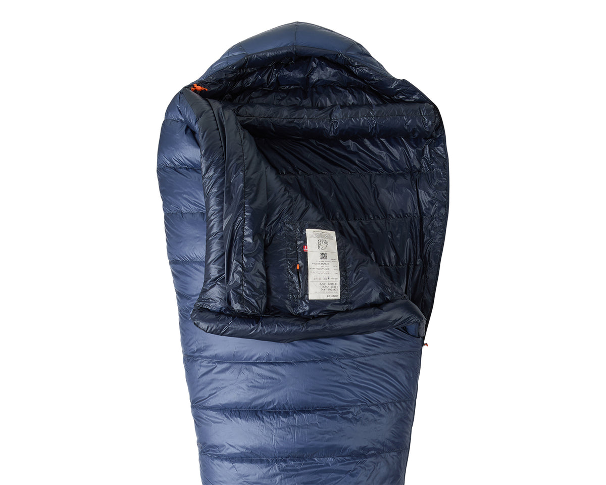 Walløe -10° Mummy Sleeping Bag - Mood Indigo Blue