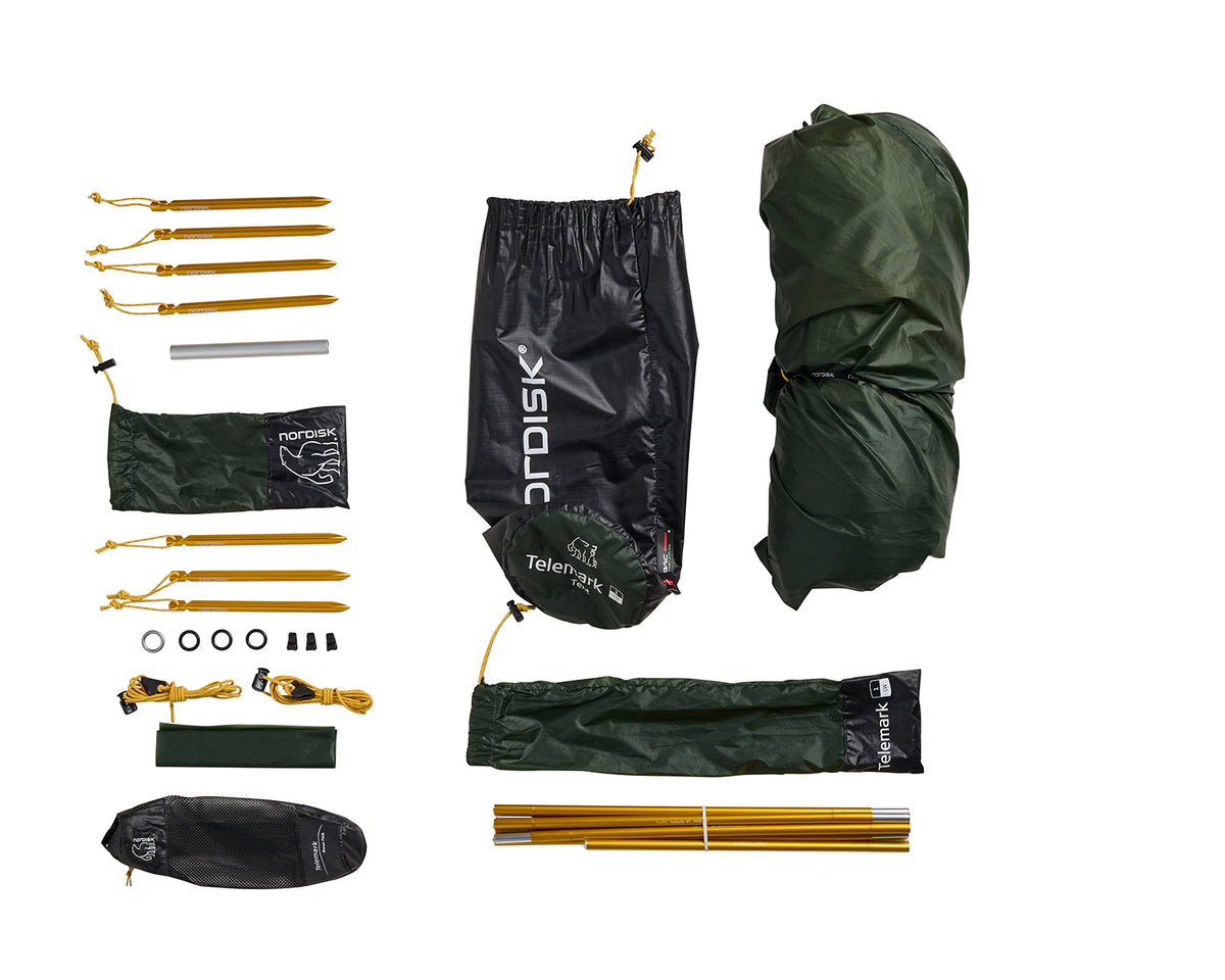 Telemark 1 LW (2.0) Tent - 1 person | Black Forest Green