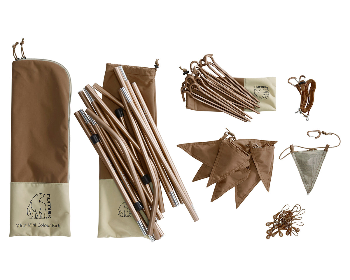Ydun Tech Mini Glamping Tent Incl. Colour Pack - 2 person | Dachshund Chocolade