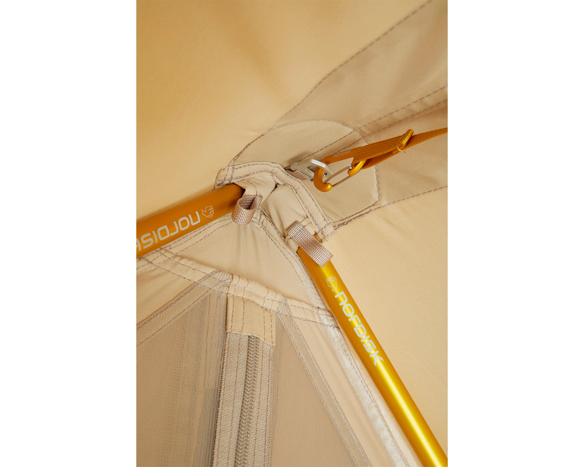 Ydun Tech Mini Glamping Tent Incl. Colour Pack - 2 person | Mustard Yellow