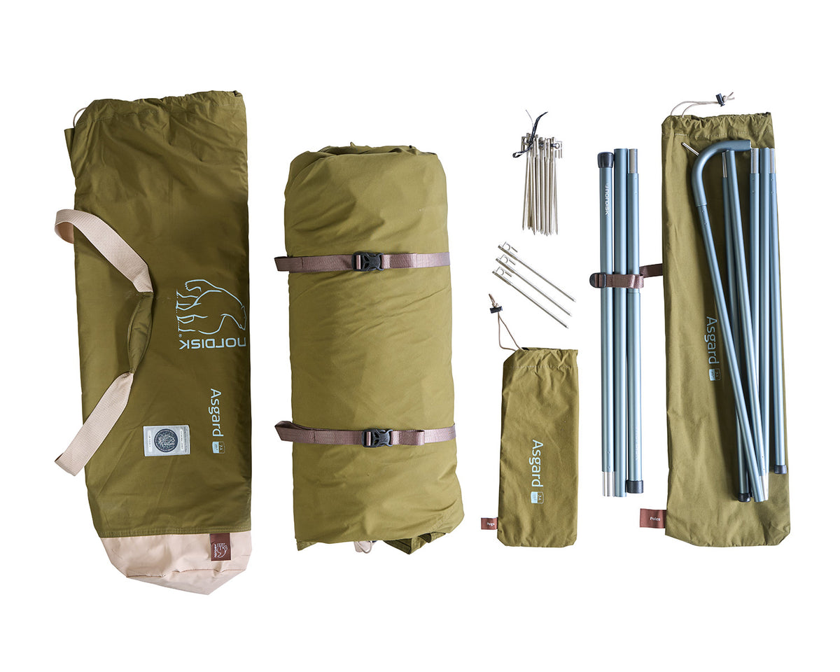 Asgard 7.1 Glamping Tent - 7.1 m² | 3 person | Green Khaki