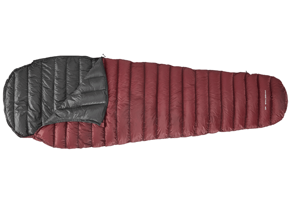Nordisk Fever Ultra copper and black lightweight down sleeping bag for extreme outdoor performance.