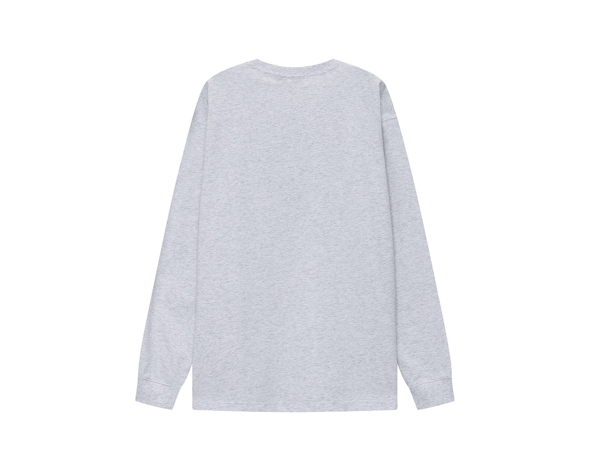 Small Polar Bear Long Sleeve T-Shirt Men's - Light Grey