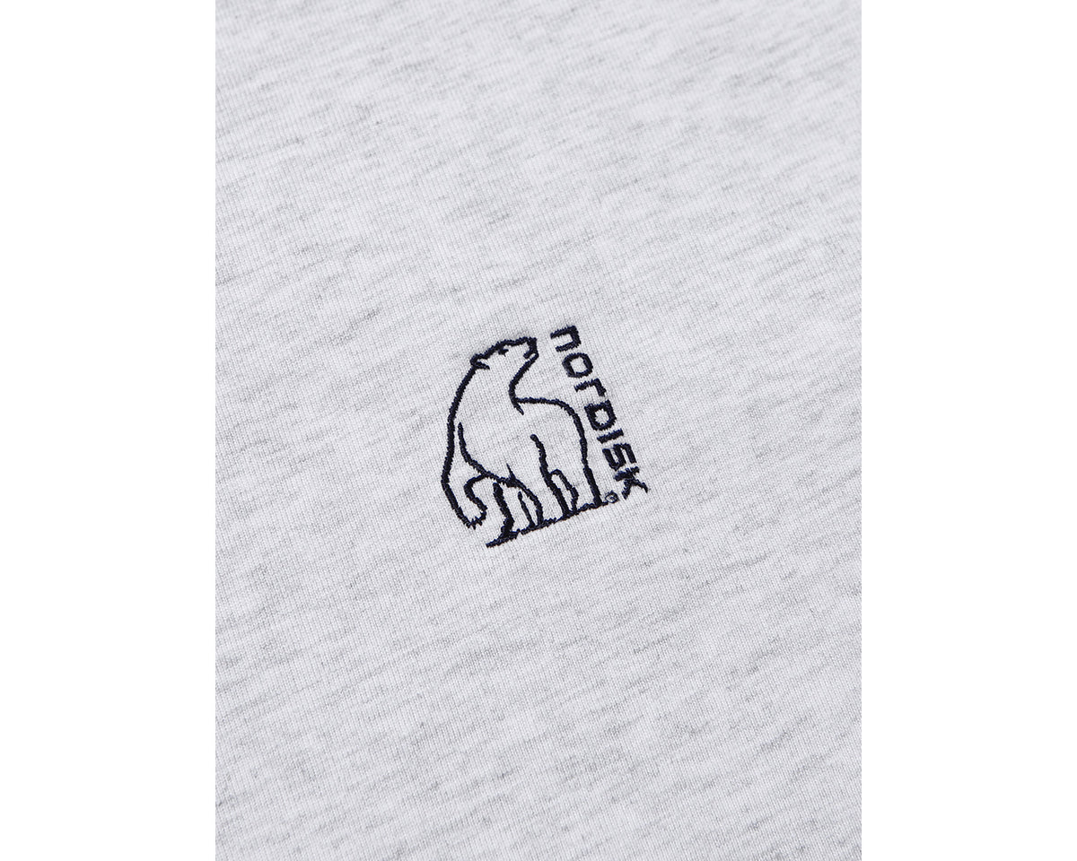 Small Polar Bear Long Sleeve T-Shirt Men's - Light Grey