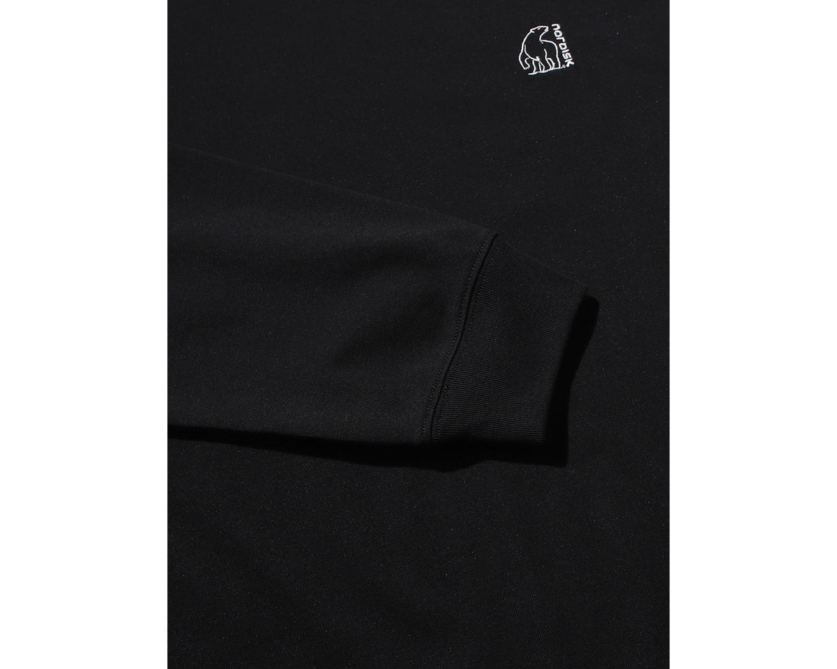 Small Polar Bear Long Sleeve T-Shirt Men's - Black