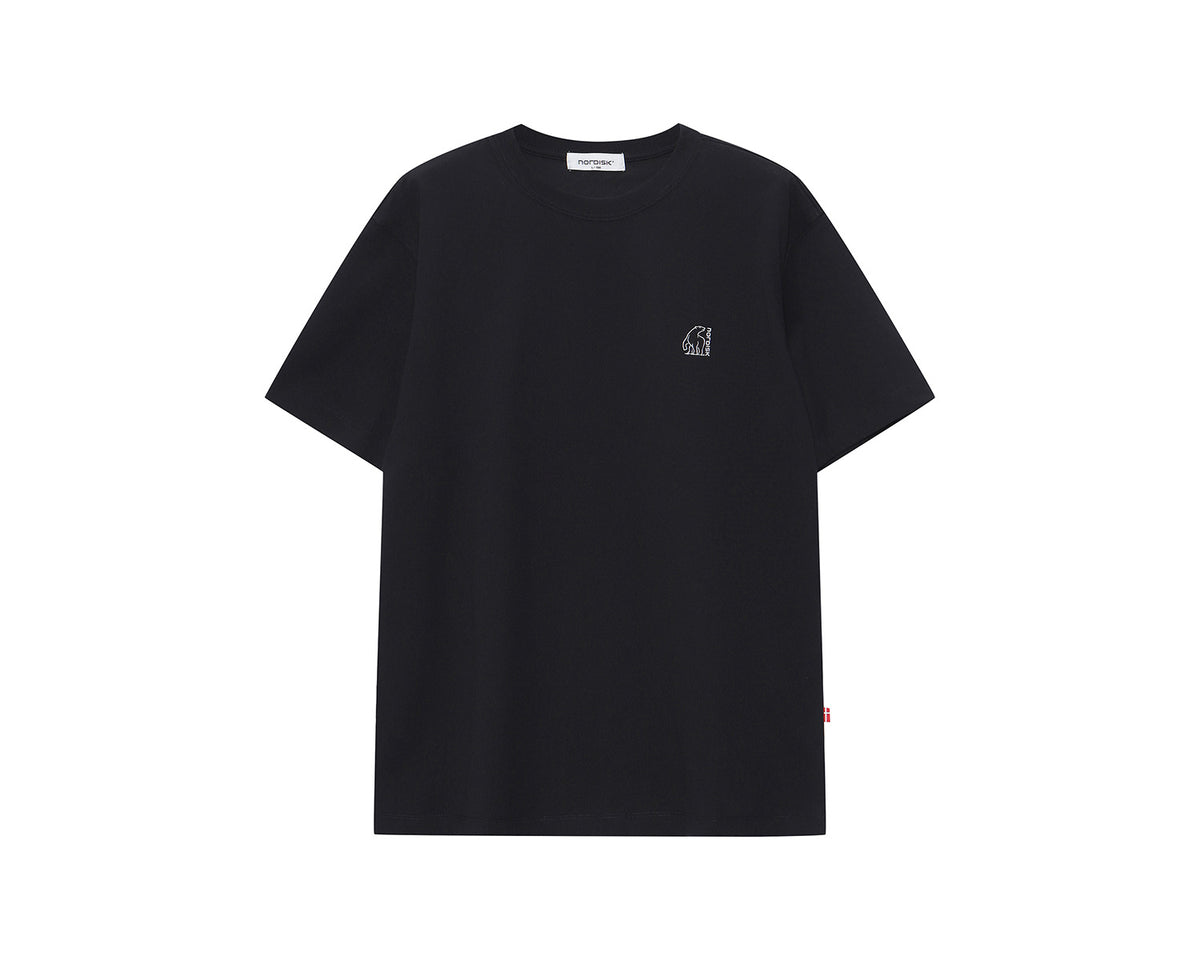 Small Polar Bear Short Sleeve T-Shirt Unisex - Black