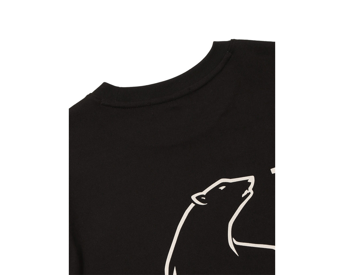 Big Polar Bear Back HW Short Sleeve T-Shirt Unisex - Black