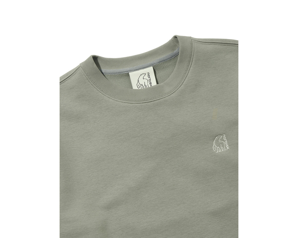 Sauna Cartoon Polar Bear Graphic Sweatshirt Unisex - Jade