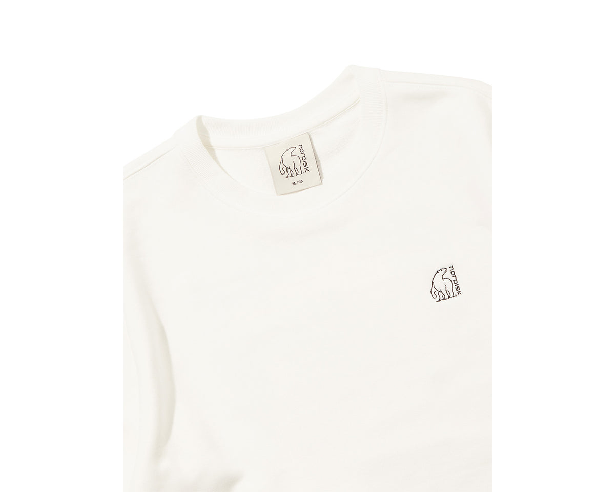 Sauna Cartoon Polar Bear Graphic Sweatshirt Unisex - Off White