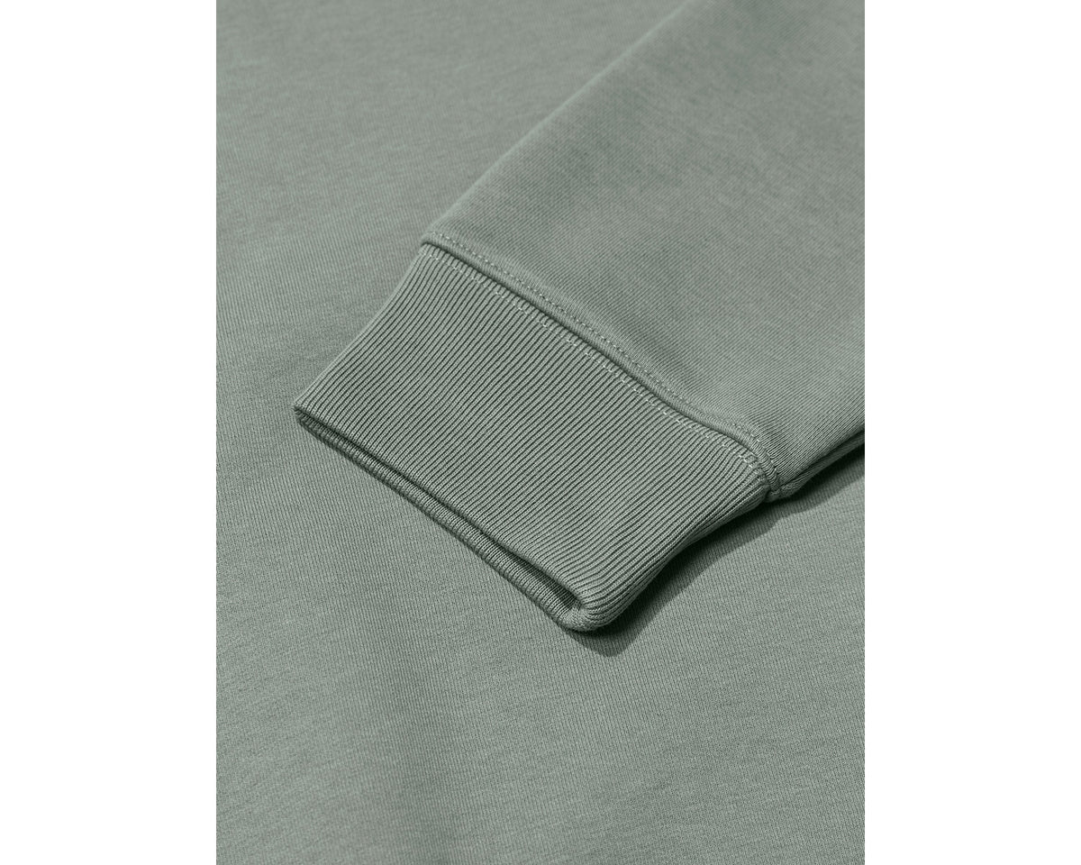 Camping Bear Back Brushed Sweatshirt Unisex - Jade