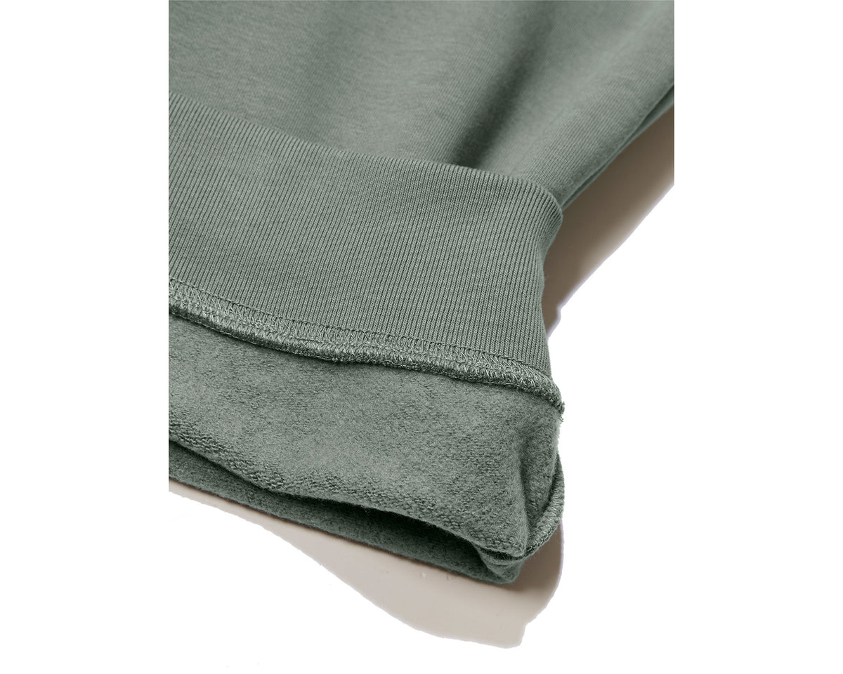 Camping Bear Back Brushed Sweatshirt Unisex - Jade