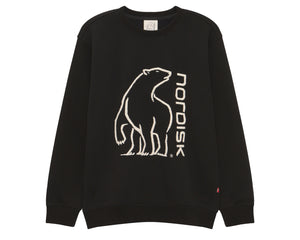 Basic Brushed Sweatshirt Unisex - Black
