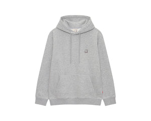 Basic Brushed Hoodie Unisex - Grey Melange