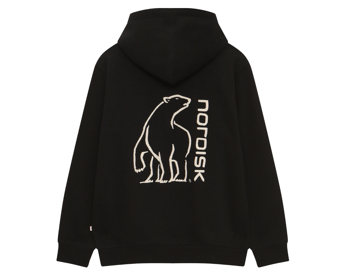 Basic Brushed Hoodie Unisex - Black