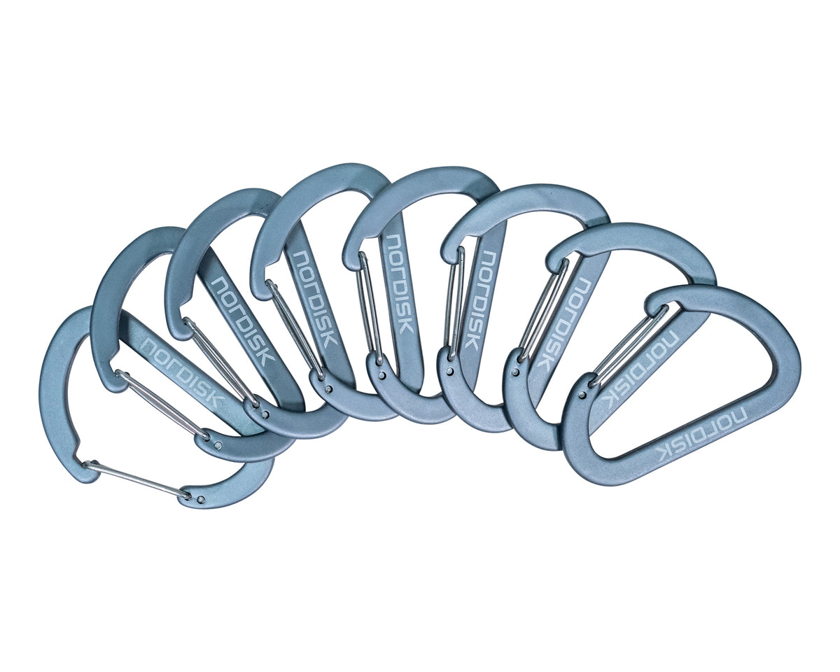 Aluminium Hook L (8 pcs) - Matt Silver